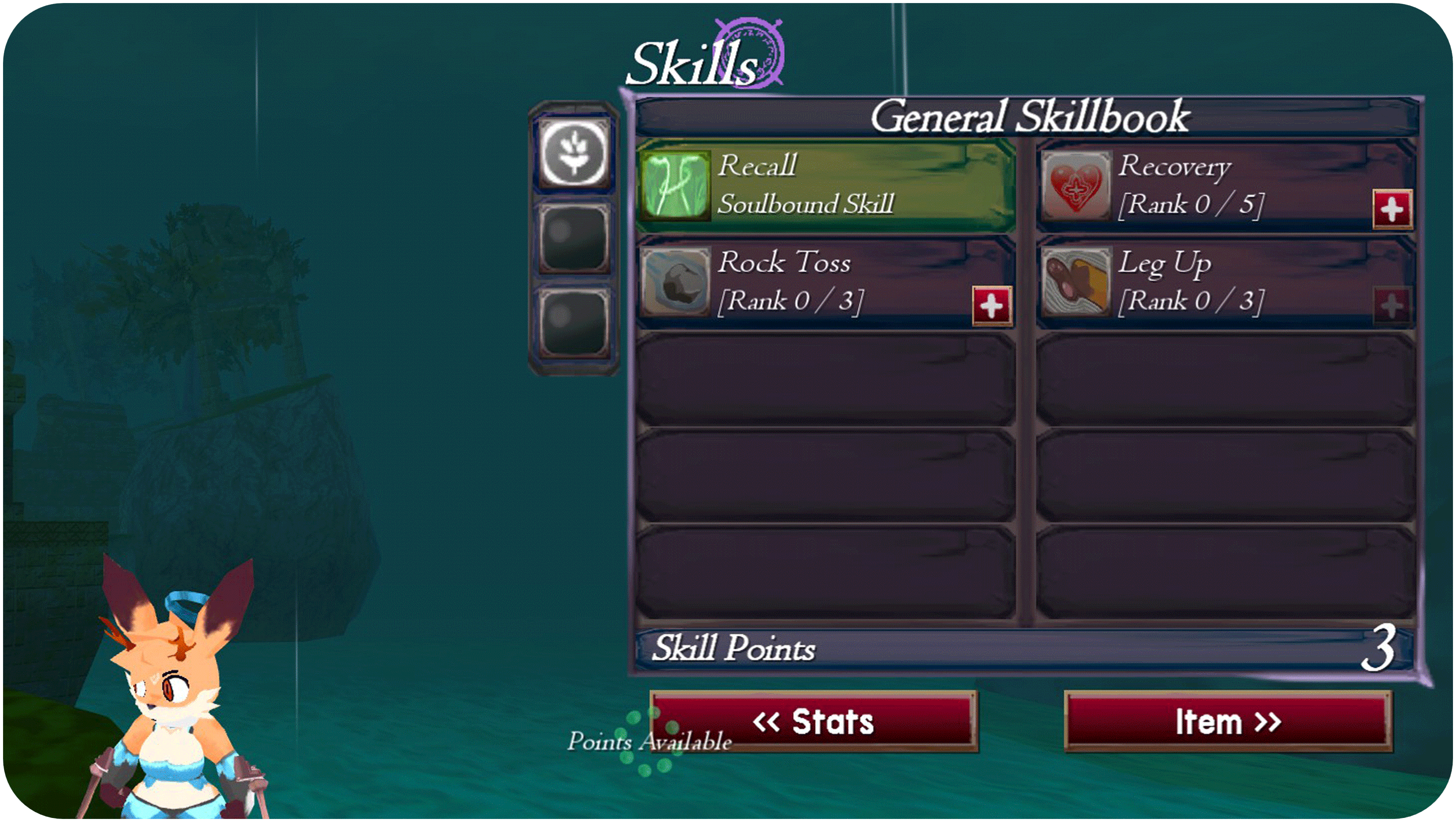 ATLYSS Skills Screen Compressed