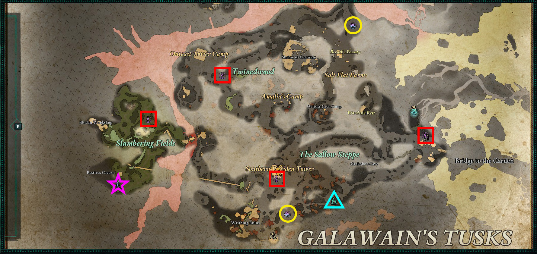 Avowed Galawain's Tusks Map