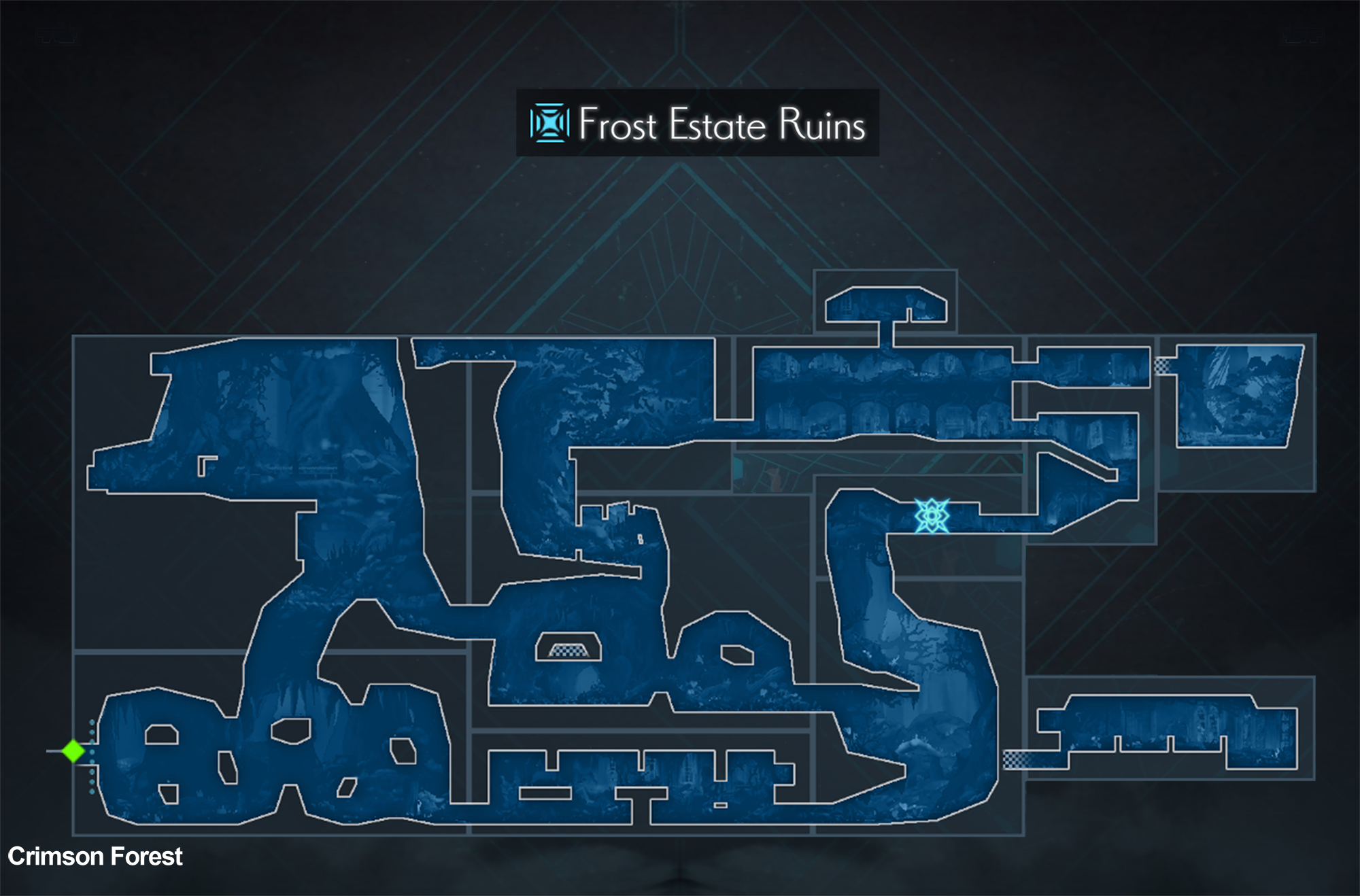 ENDER MAGNOLIA Frost Estate Ruins map