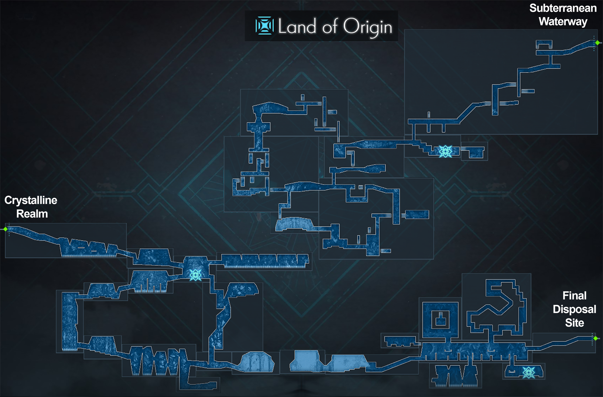 ENDER MAGNOLIA Land of Origin - Upper map