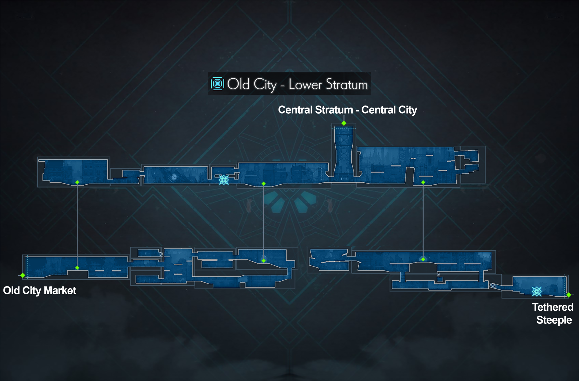 ENDER MAGNOLIA Old City - Lower Stratum map