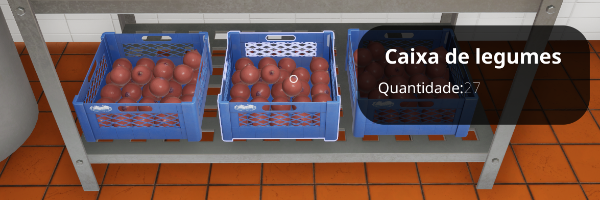 Fast Food Simulator Vegetables in boxes