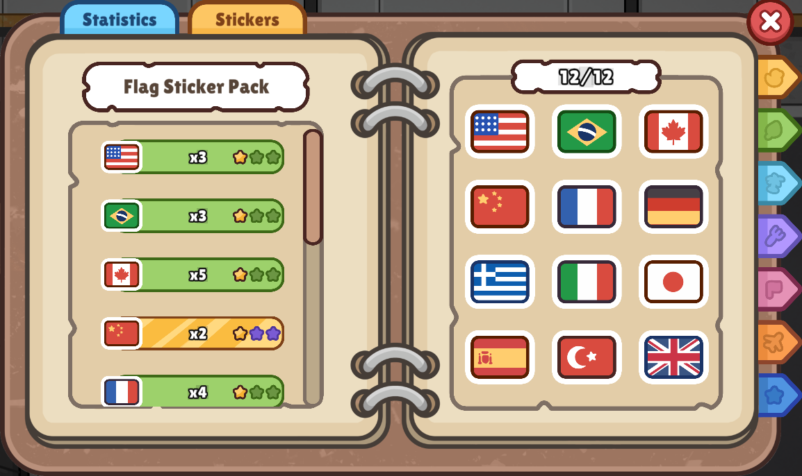 Lost But Found Flag sticker pack Achievement