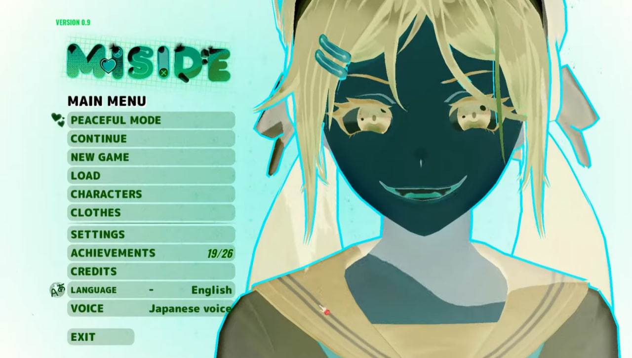 MiSide Main menu