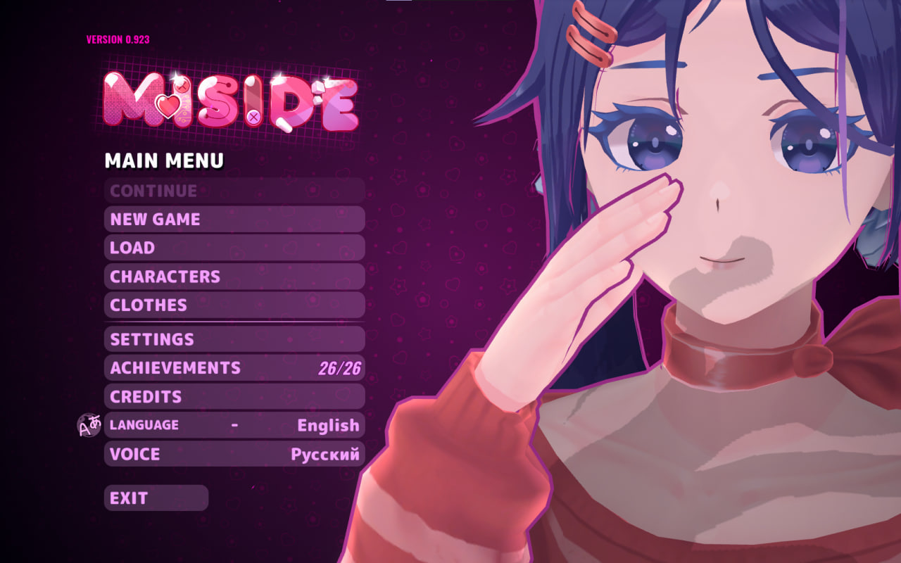 MiSide Main menu