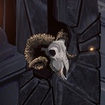 Nunholy Ram Skull Gate